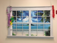 Window Beach Scene